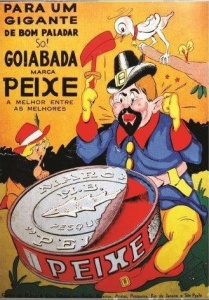 Propaganda da goiabada Peixe. Reprodução