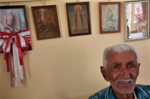 José Rodrigues dos Santos, 97 anos, cuidou do beato Pedro Batista até a morte do "Padrinho".
